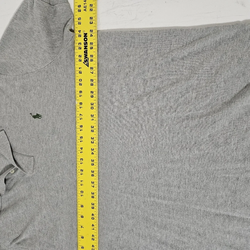 Ralph Lauren Polo Shirt Mens XL Gray Green Pony Golf Casual Short Sleeve